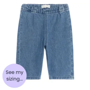 Relaxed Blue Denim Trousers