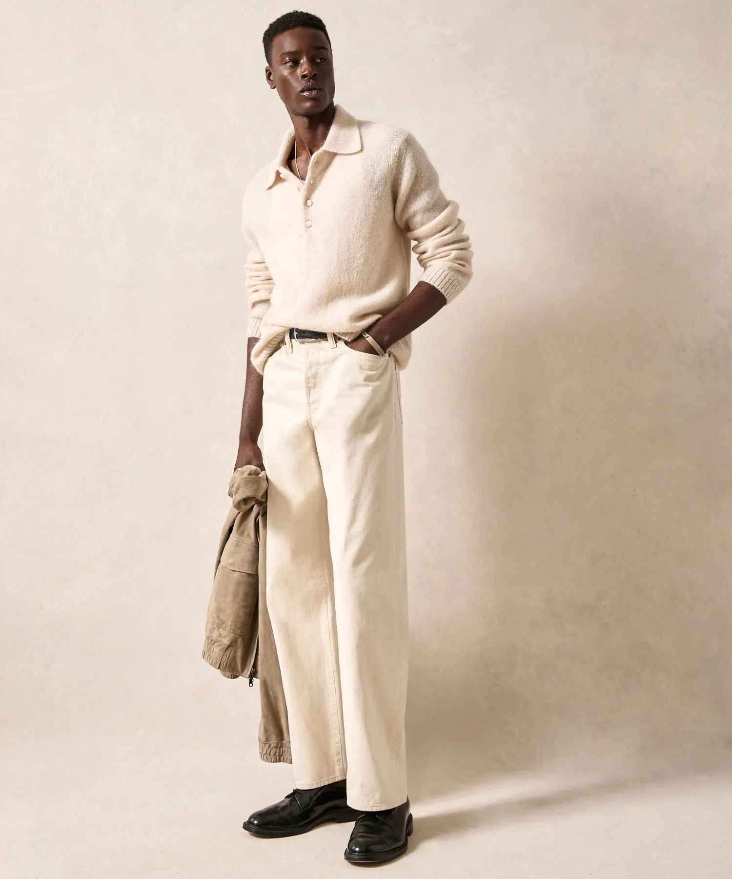 Relaxed Mohair Sweater Polo