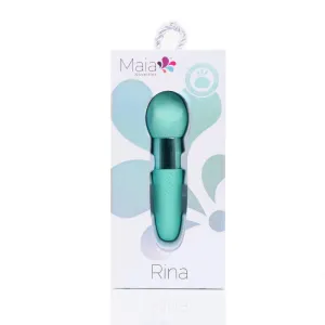 Rina Rechargeable Dual Motor Silicone 15- Function Vibrator - Green
