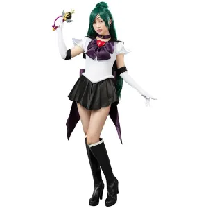 Sailor Super S Film Sailor Pluto Setsuna Meioh Trista Cosplay Costumes mp001410