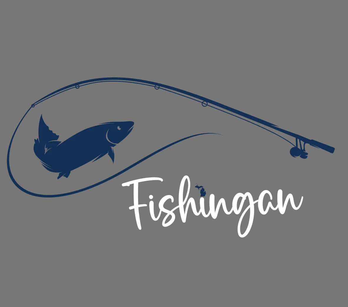 SALE "Fishigan" Relaxed Fit Classic Unisex Hoodie