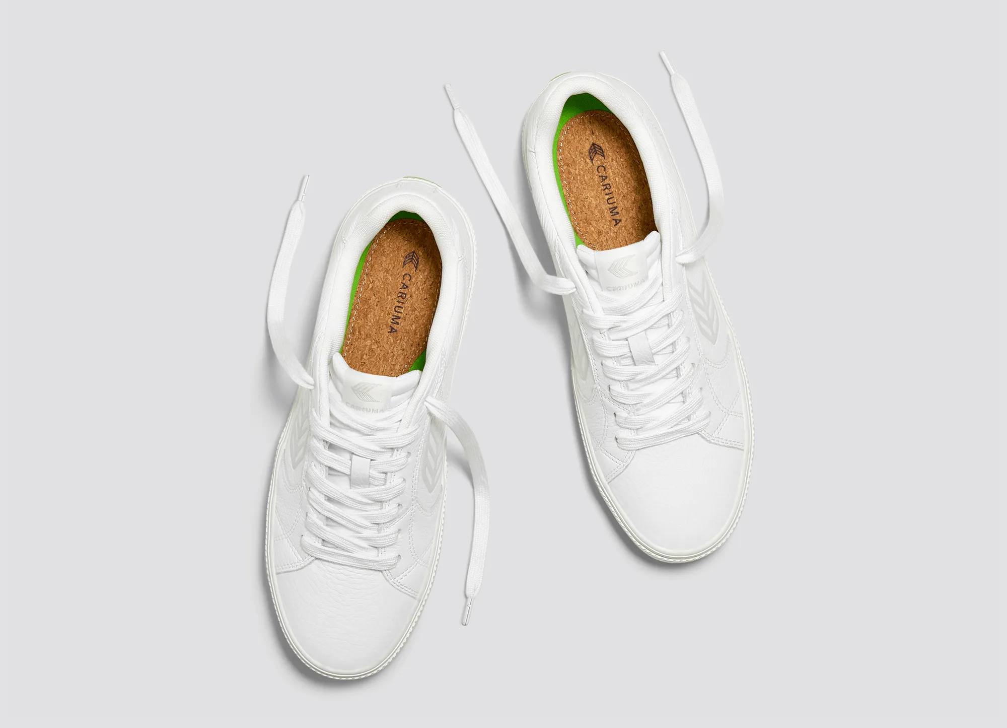 SALVAS White Premium Leather Ice Logo Sneaker Women