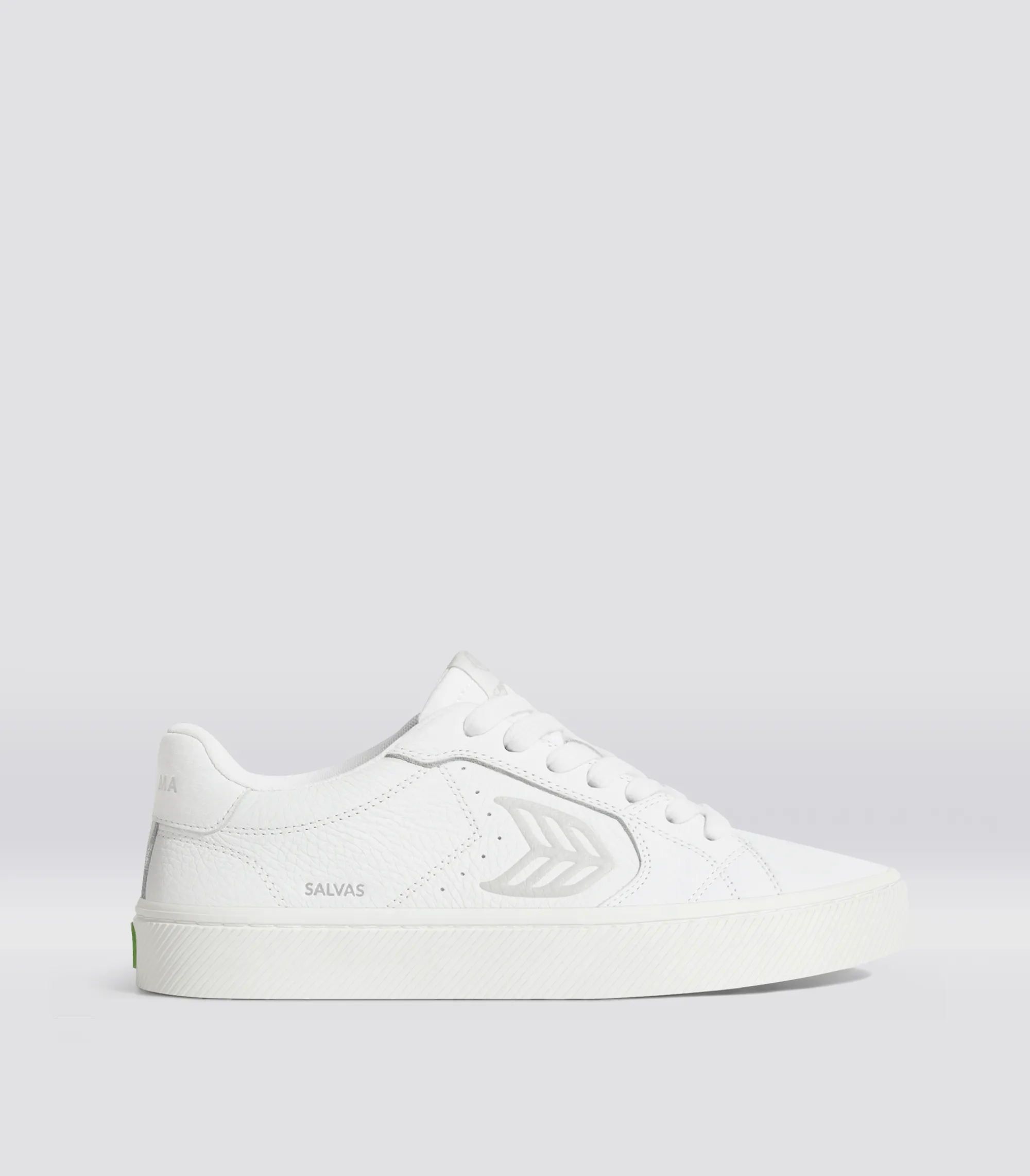 SALVAS White Premium Leather Ice Logo Sneaker Women