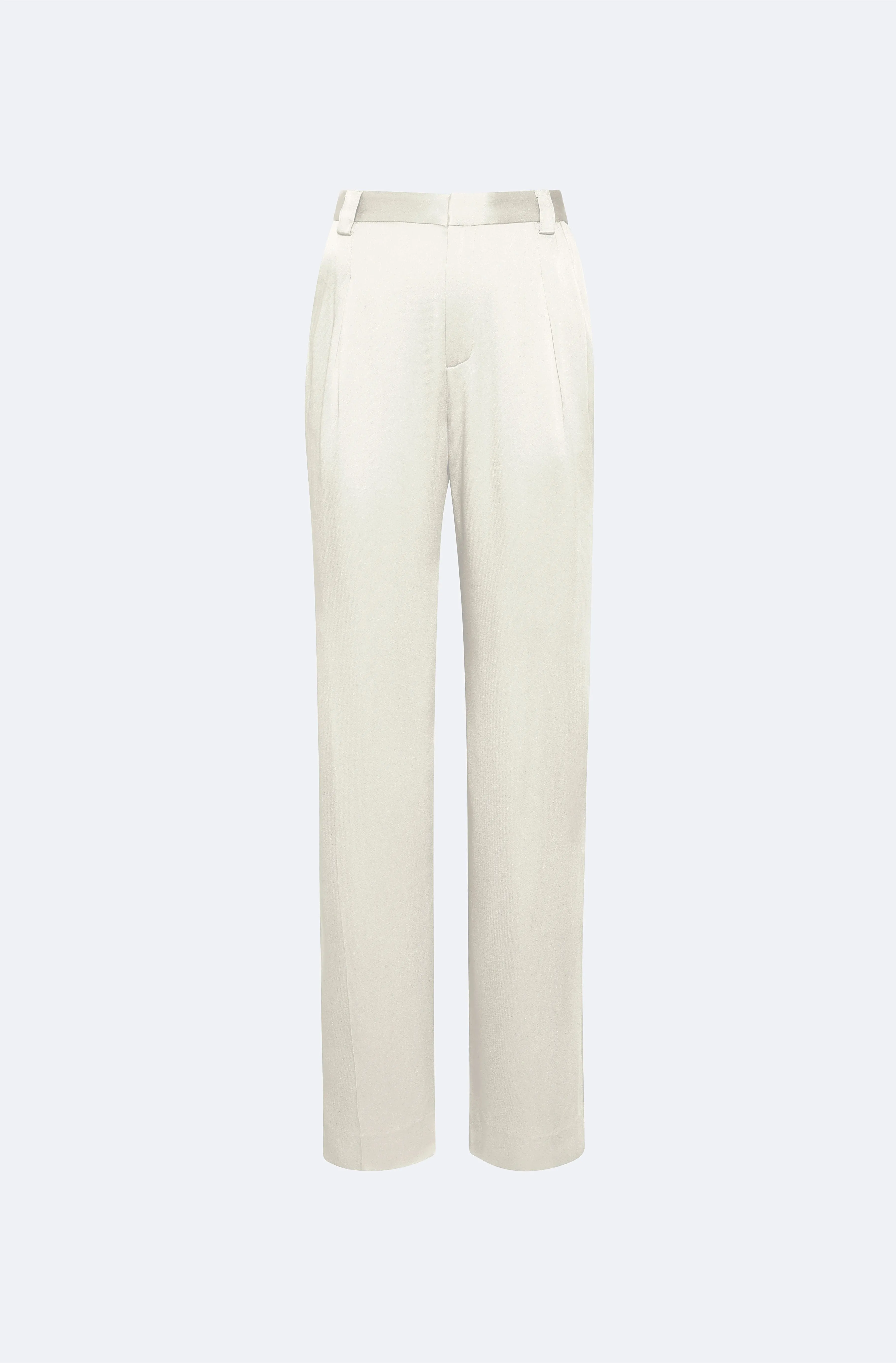 Satin Relaxed Pleated Pant