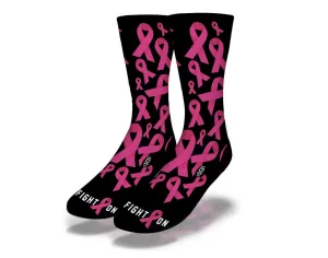 SAVVY SOX BREAST CANCER AWARENESS 2 SOCKS