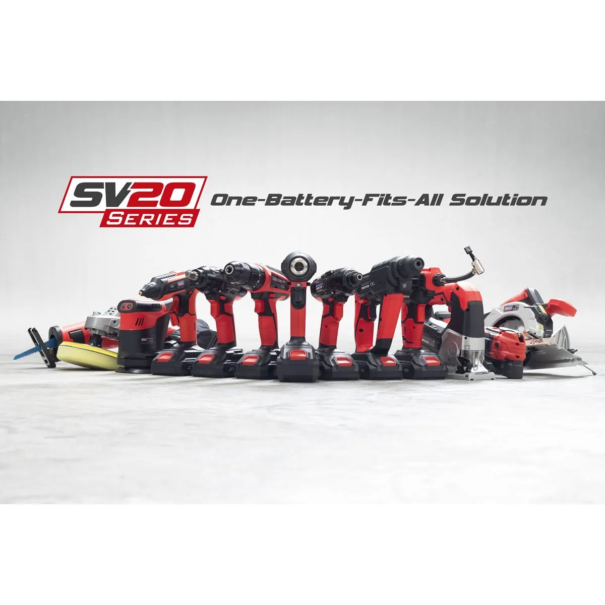 Sealey Telescopic Cordless Hedge Trimmer & Chainsaw Kit 20V SV20 Series - 2 Batteries