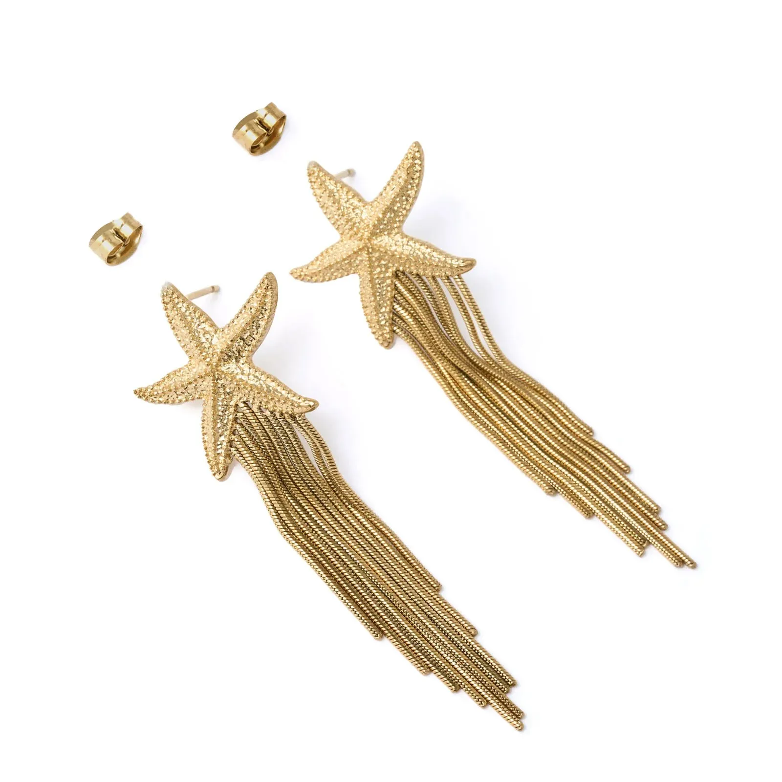 SHOOTING STAR GOLD EARRINGS