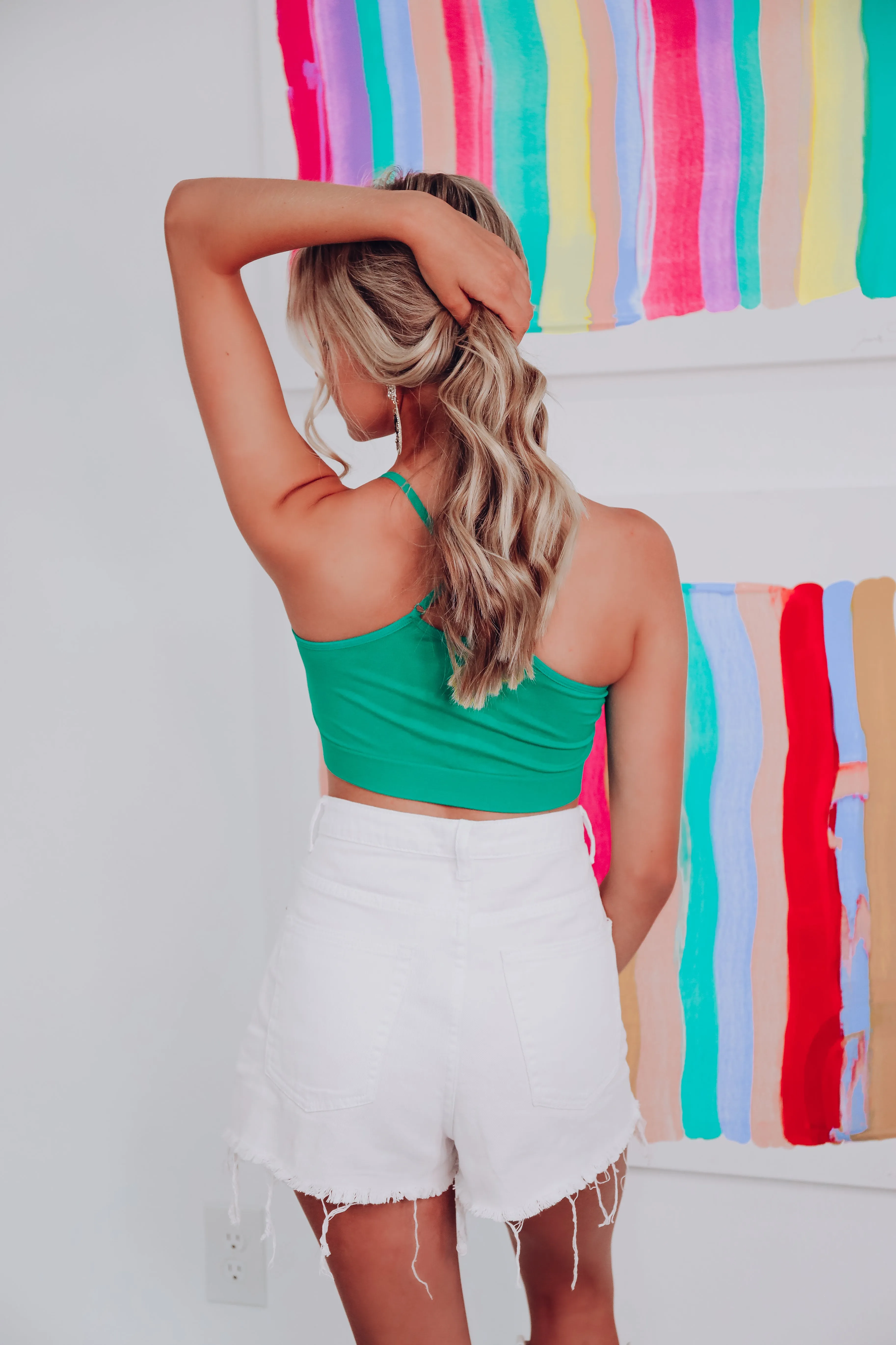 Simplistic Comfy Bralette - Kelly Green