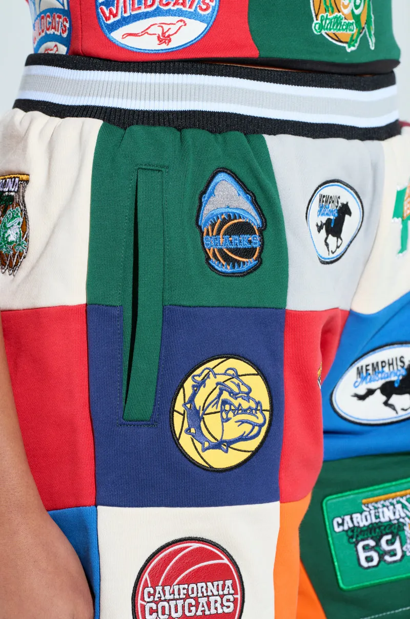 SLIGHT FLEX PATCHWORK SHORT