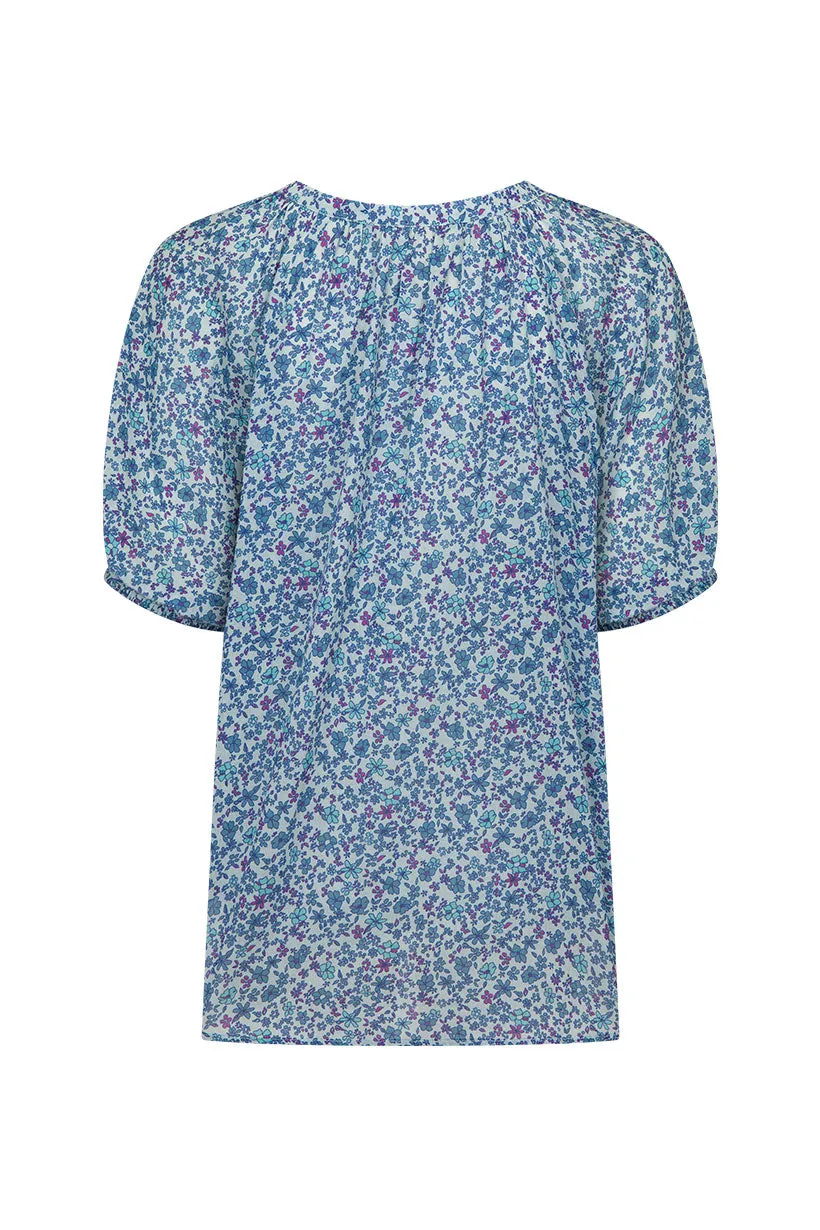 Spell - Love Jetty Short Sleeve Blouse (Blue Nirvana)
