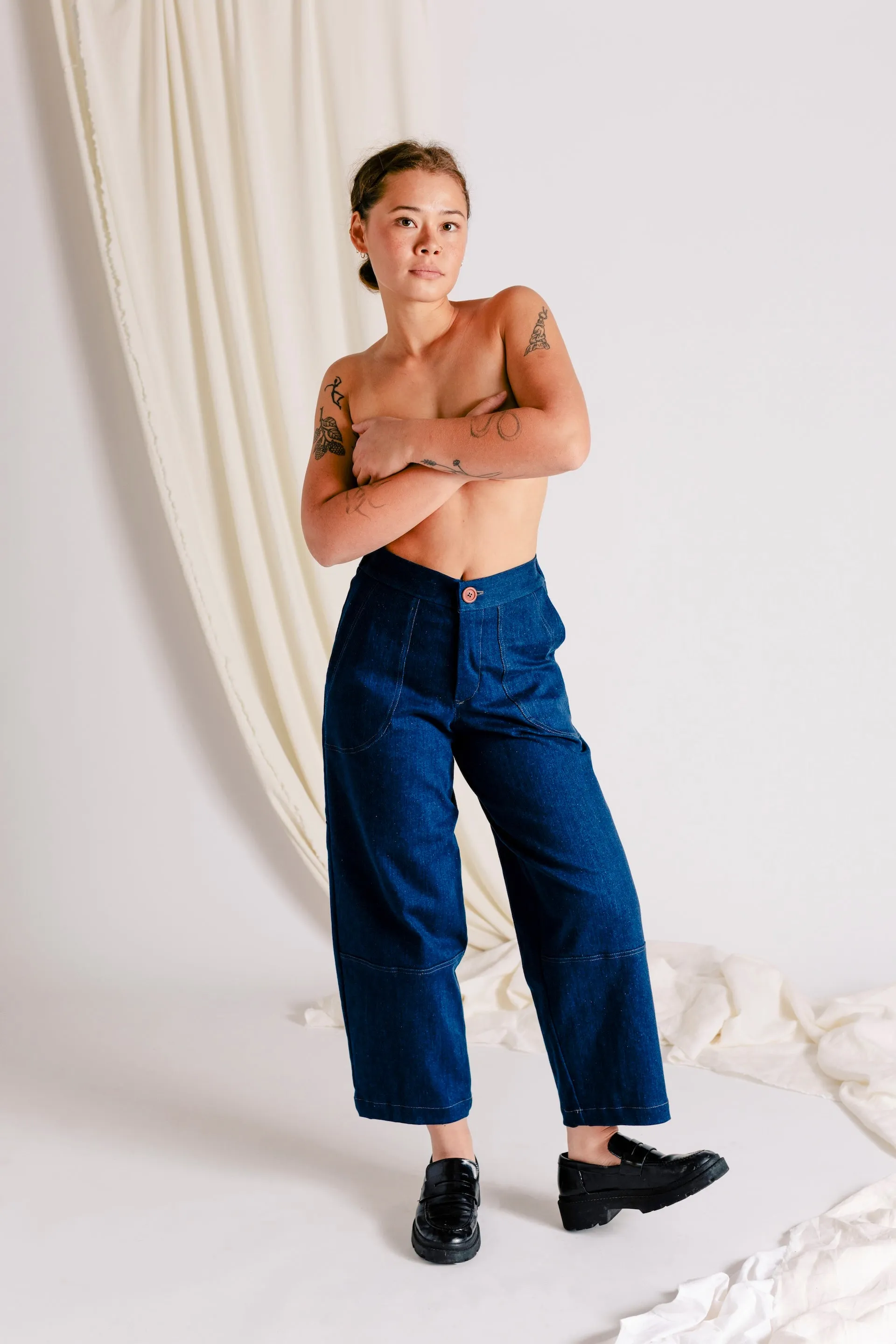 Spencer Barrel Pant - Denim