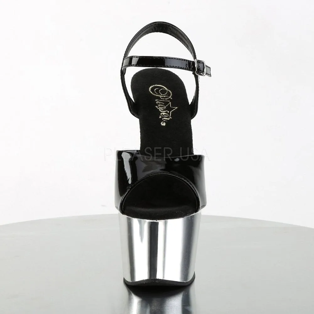 SS-ADORE-709 Platform Sandal  | Black Patent