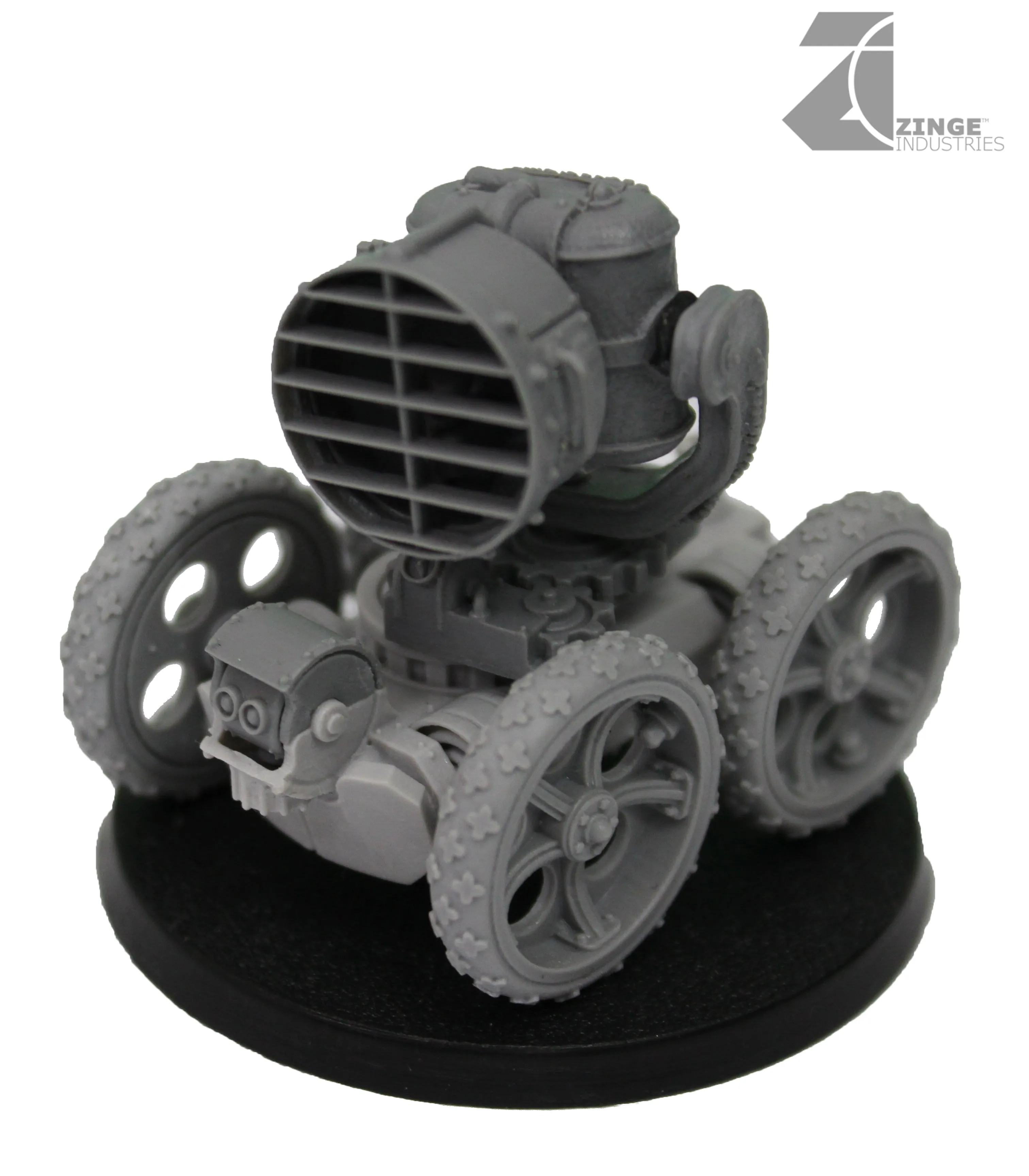 Steampunk Mobile Gun Platform and Guns Field Battery (3 Platforms and 3 Guns of a Kind) - Various