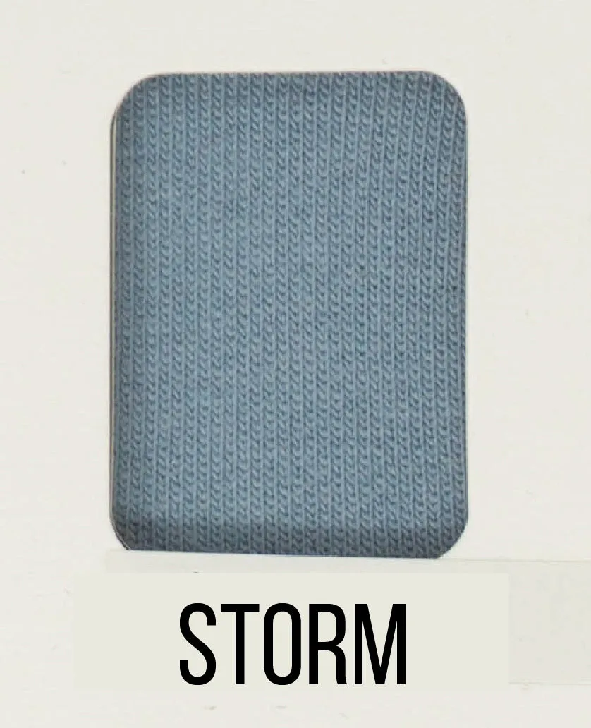 Storm - LUXE Solids FRENCH TERRY - 1/2 Metre