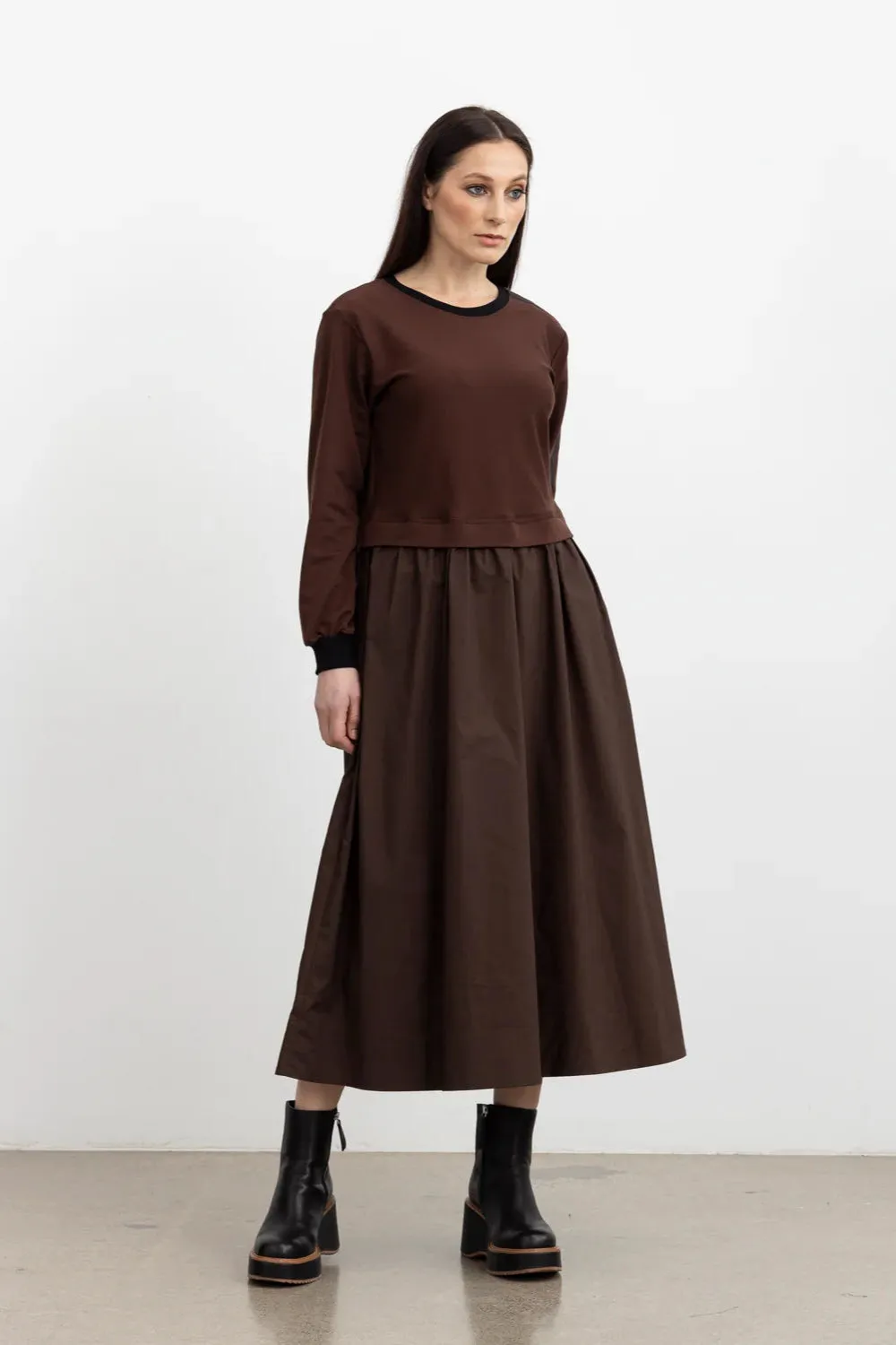 STYLE XLAB FROST NOIR DRESS - BROWN
