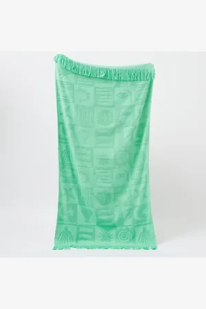 SUNNYLIFE LUXE TOWEL DE PLAYA ESMERALDA