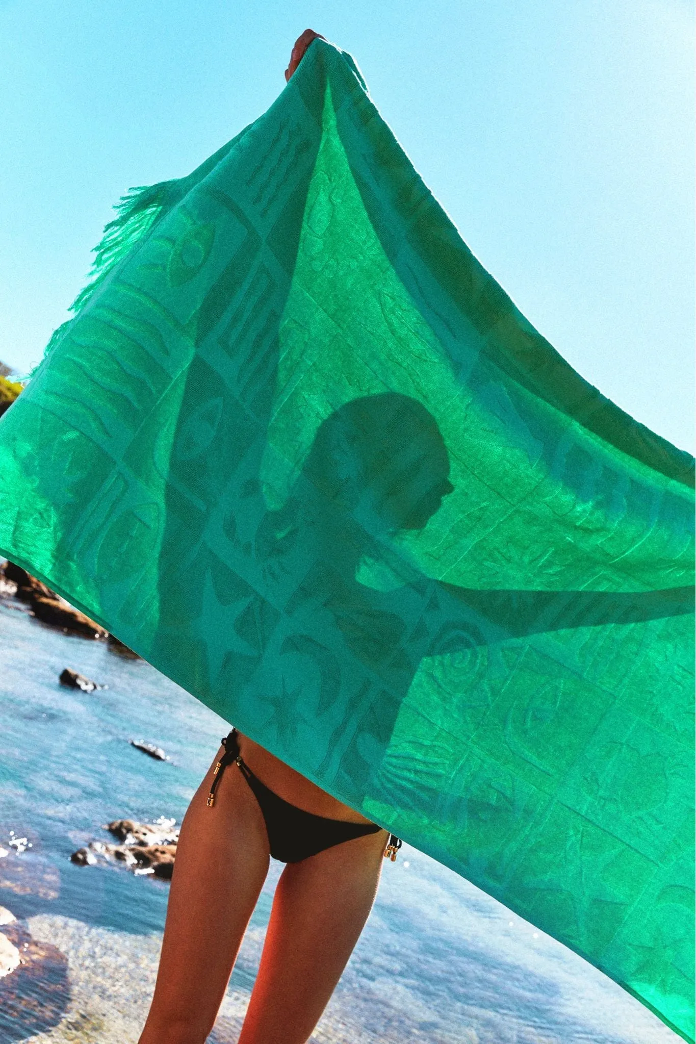 SUNNYLIFE LUXE TOWEL DE PLAYA ESMERALDA