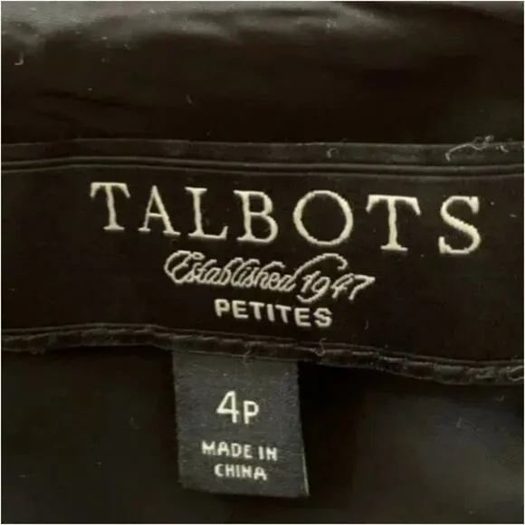 Talbots Red and Black Plaid Wool Alpaca Blend Pencil Skirt Size 4P