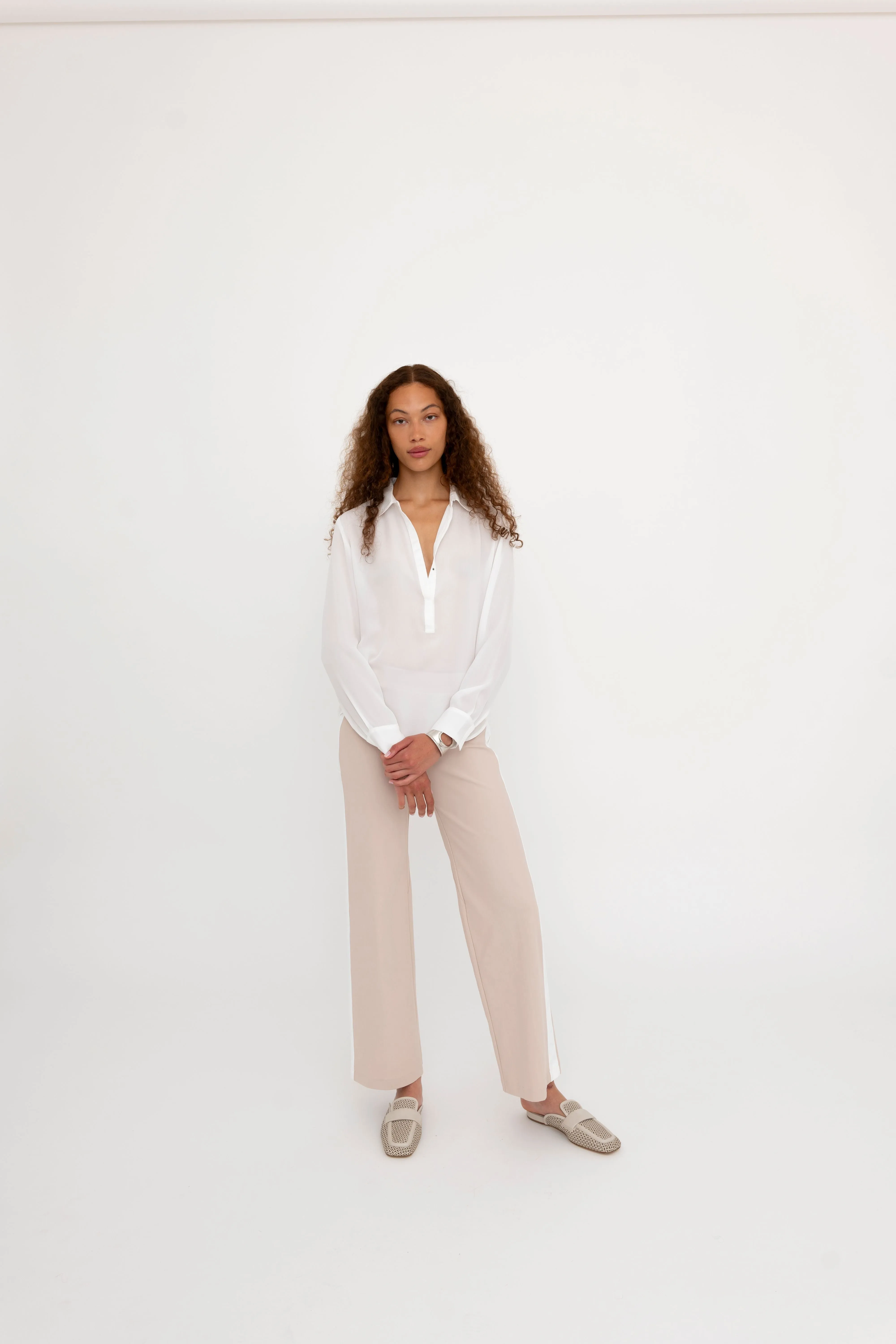 Tech Stretch Slouchy Pant with Side Contrast Stripe - BENTEN