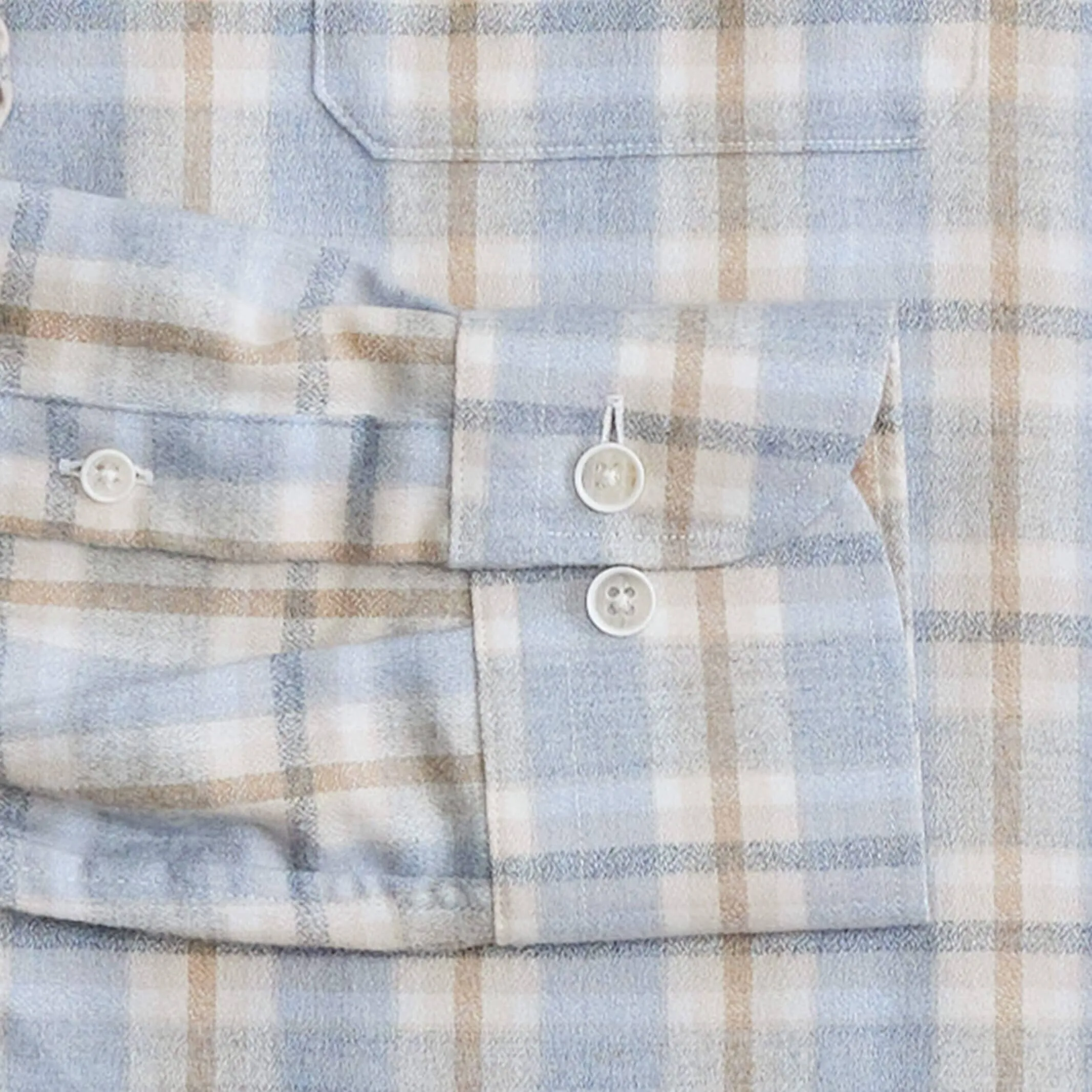 The Blue Mist Albini Frezza Flannel Custom Shirt