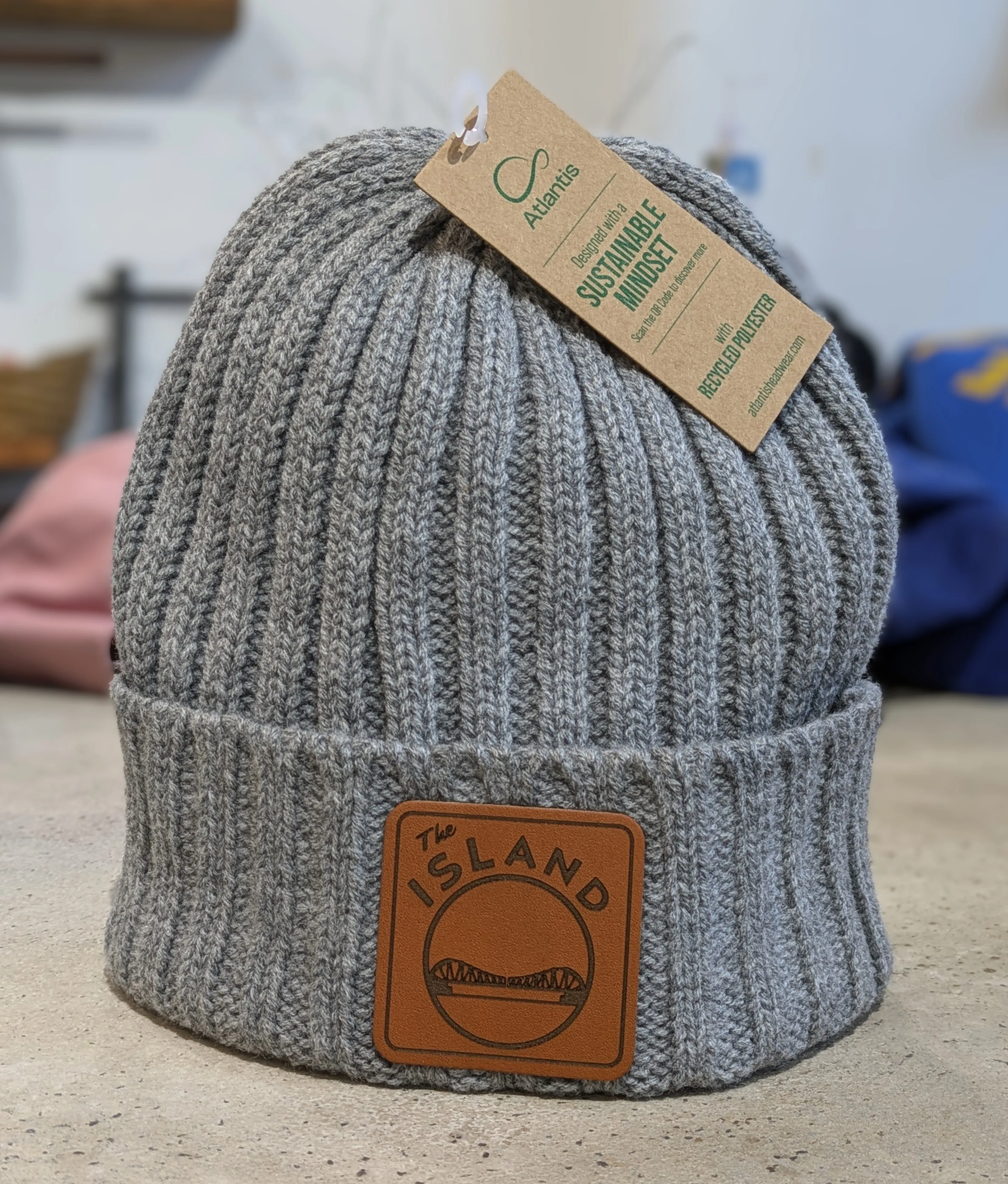 THE ISLAND PATCH CHUNKY KNIT BEANIE