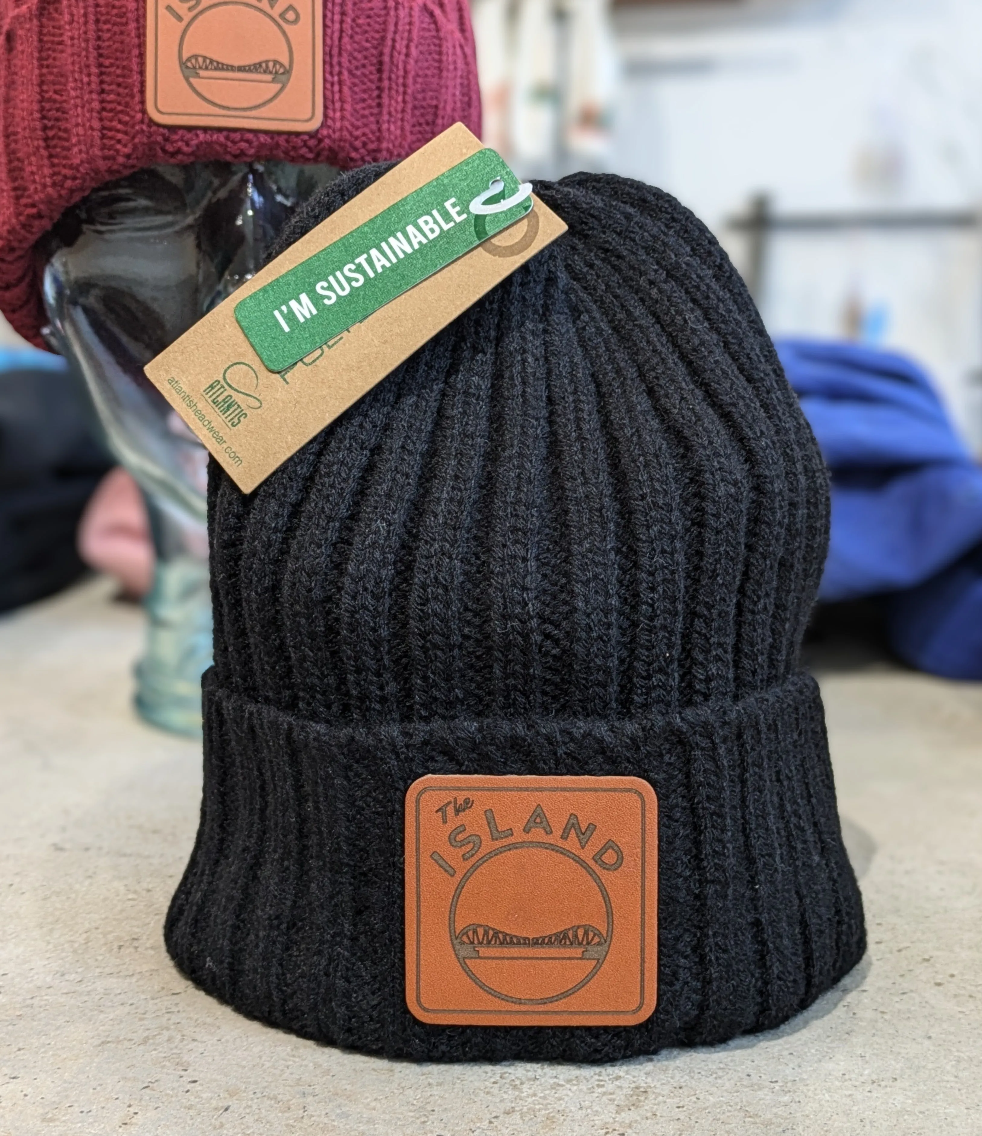 THE ISLAND PATCH CHUNKY KNIT BEANIE