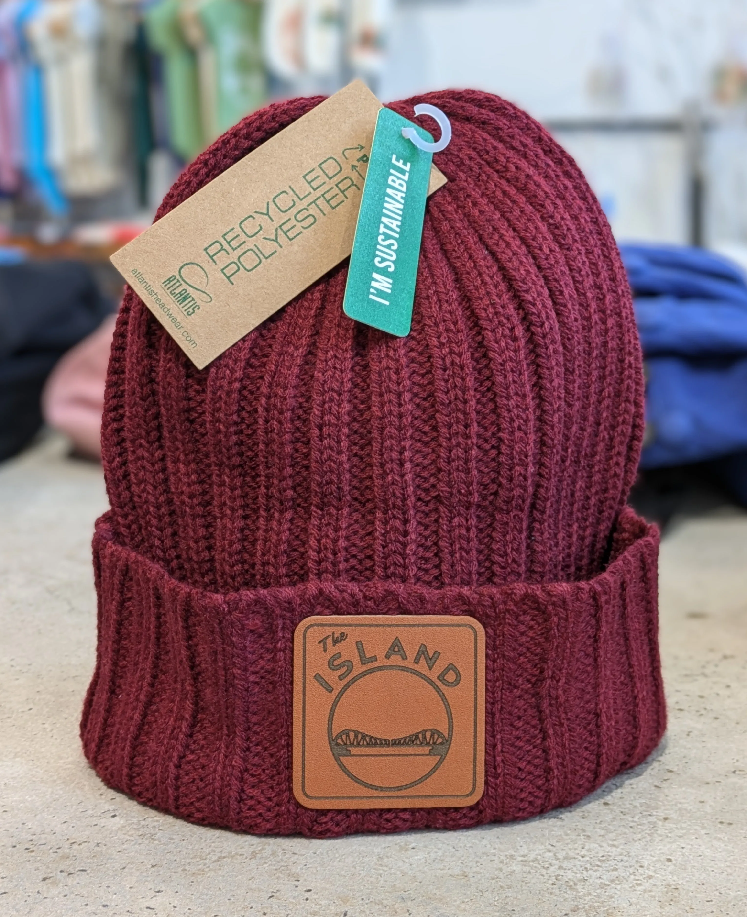 THE ISLAND PATCH CHUNKY KNIT BEANIE