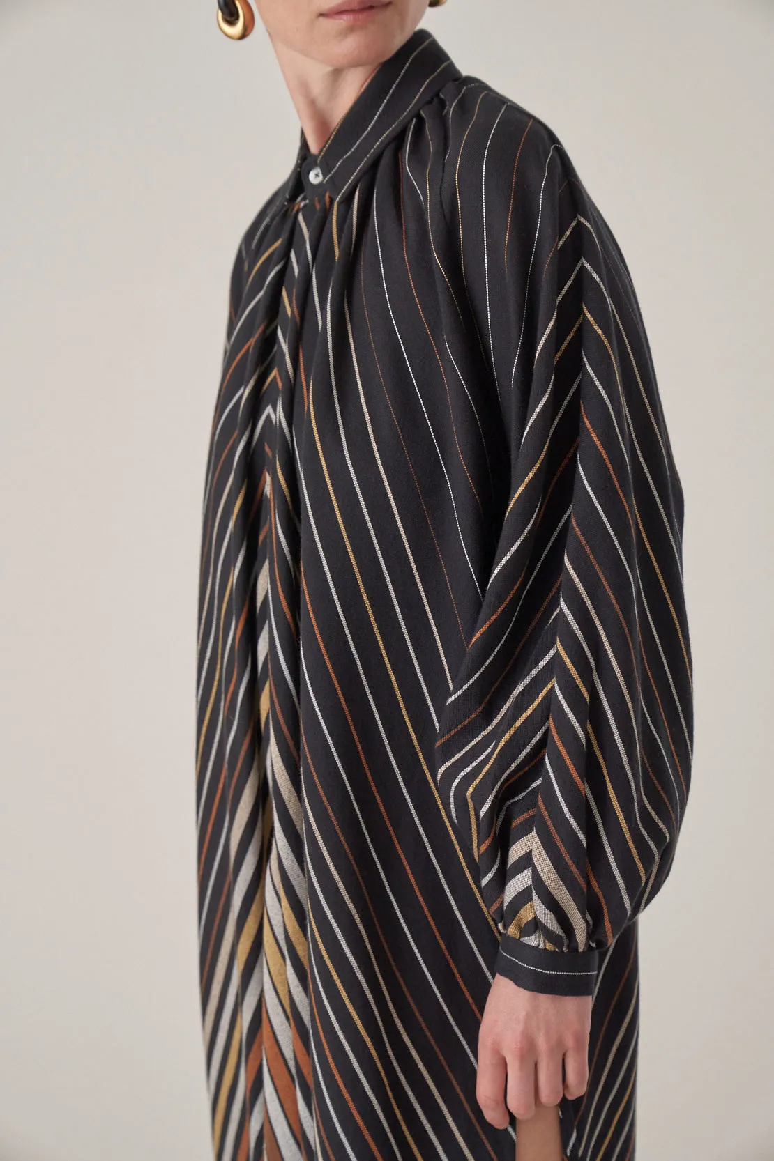 The Touareg Dress - Brown Stripe