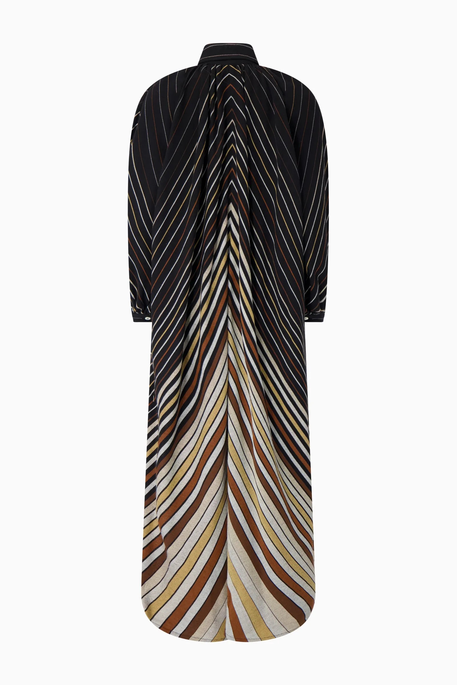 The Touareg Dress - Brown Stripe