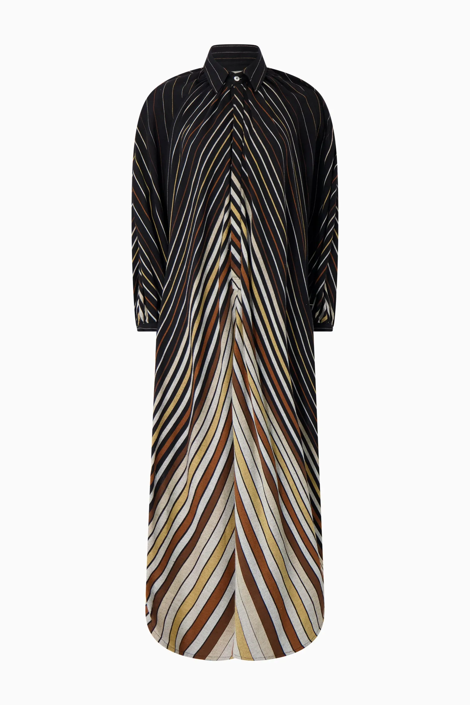 The Touareg Dress - Brown Stripe