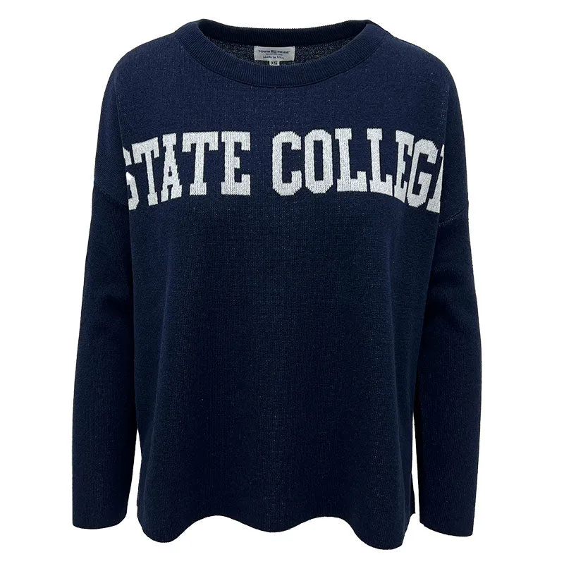Town Pride Ladies STATE COLLEGE Everyday Sweater