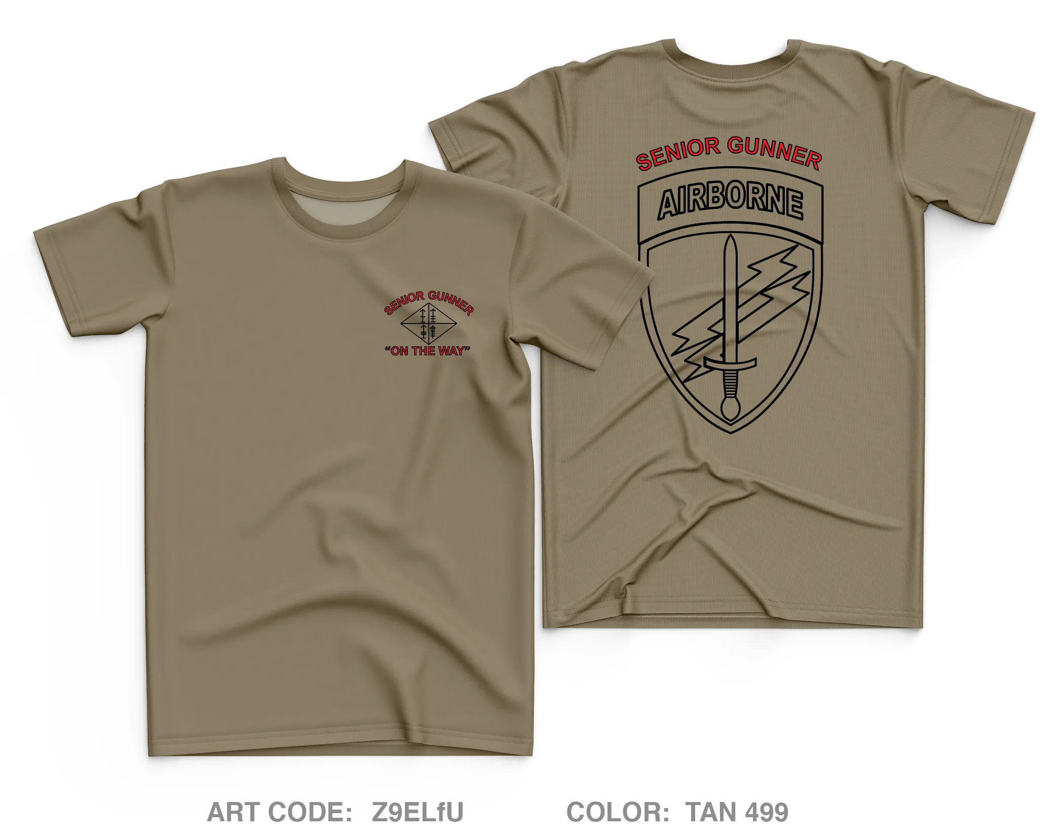 USACAPOC Senior Gunner Core Men's SS Performance Tee - Z9ELfU