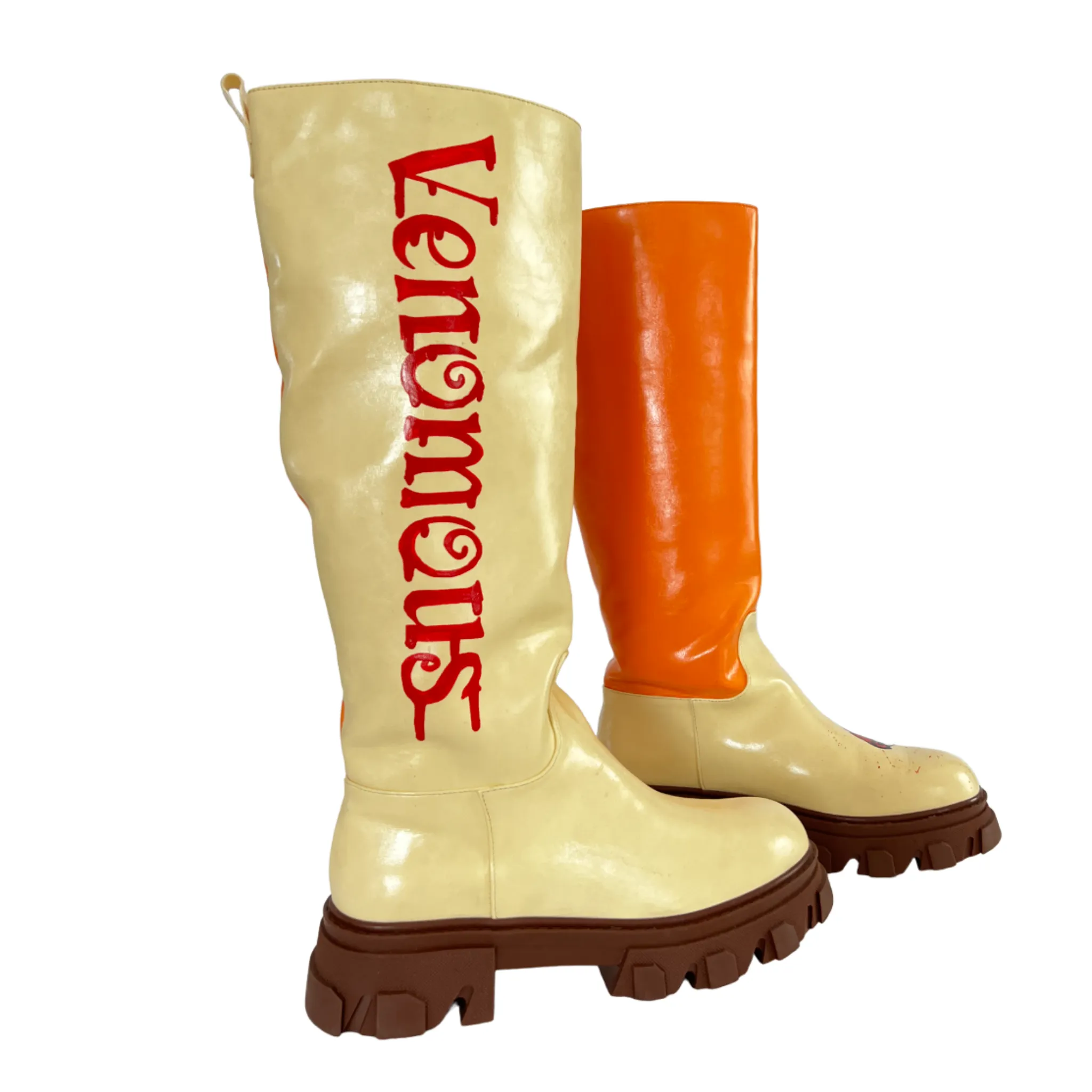 Venomous - Hand-Painted Long Boots