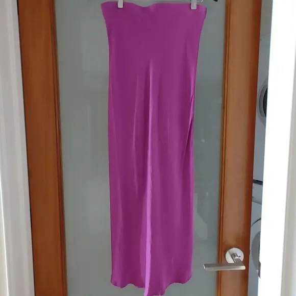Vici Ecstatic High Low Silk Maxi Skirt - Orchid - Medium