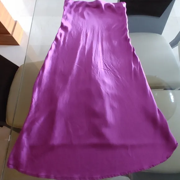 Vici Ecstatic High Low Silk Maxi Skirt - Orchid - Medium