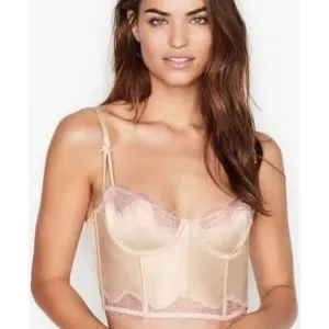 Victoria's Secret Dream Angels Luxe Satin Bustier and Panty Set