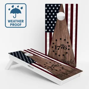 Weather Proof Patriotic 1776 Cornhole Boards