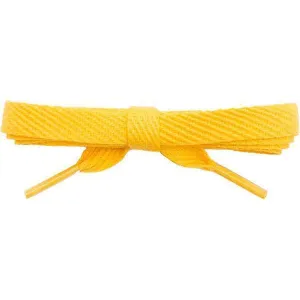 Wholesale Cotton Flat 3/8" - Gold (12 Pair Pack) Shoelaces