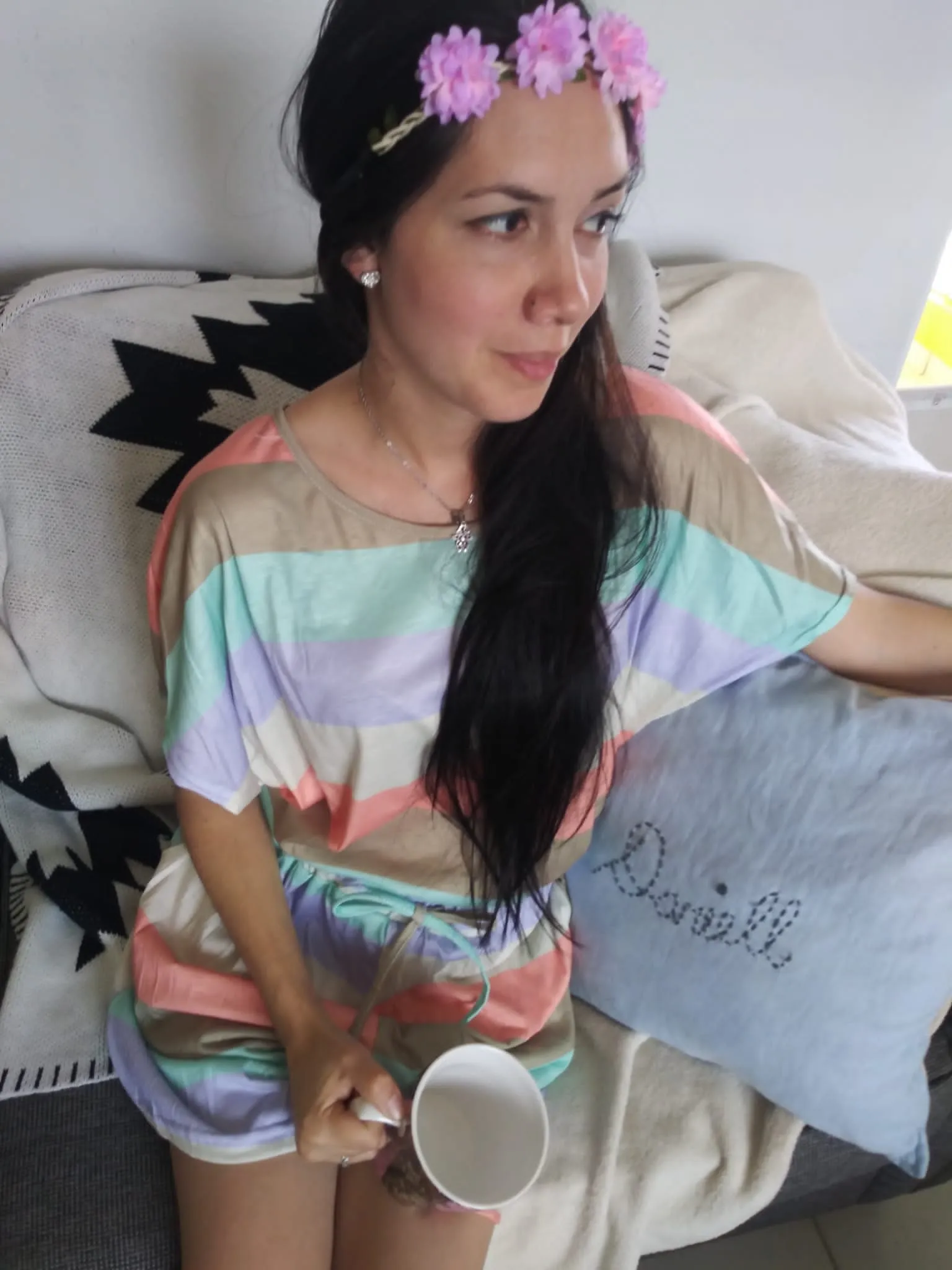 Woman Sleep Comfy Jammies