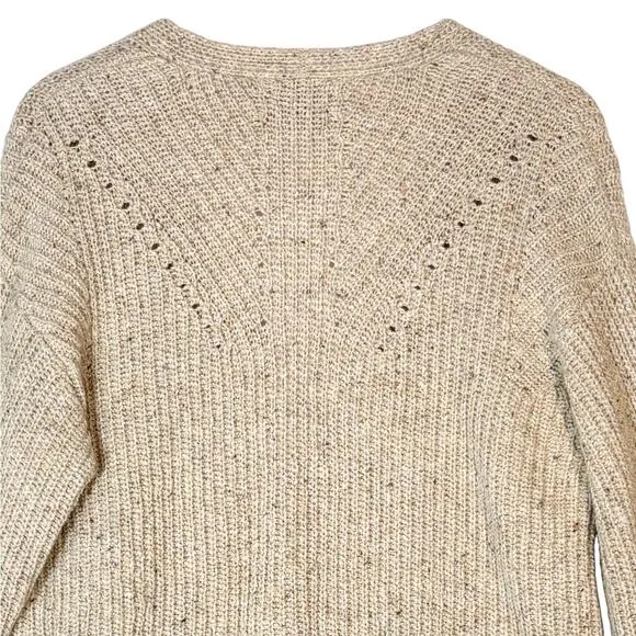 Women's Rag &amp; Bone Eco Donegal V-Neck Sweater, Slouchy Relaxed Grandpacore | M