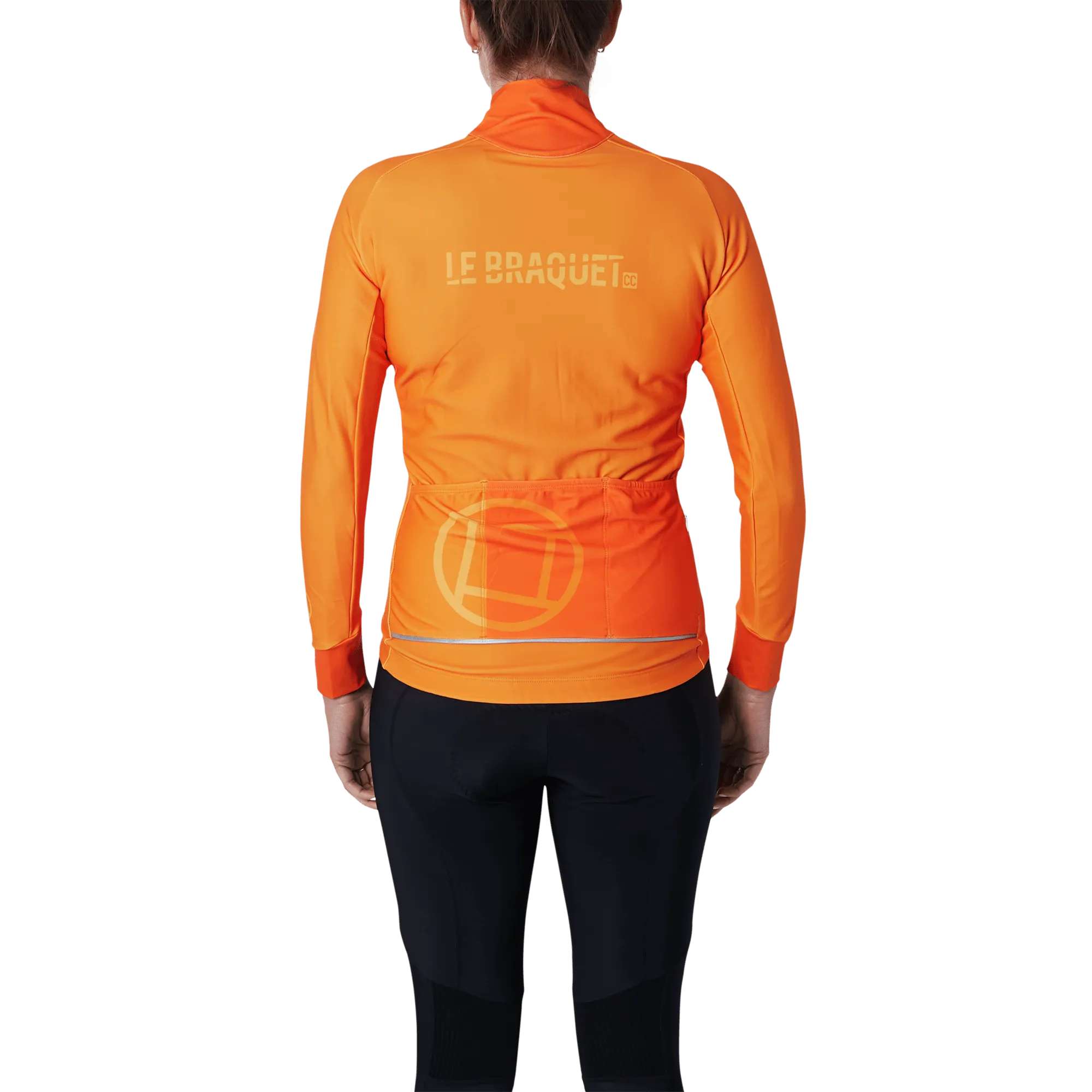 Women's Thermal Long Sleeve Vest | LOMBARD Tangerine