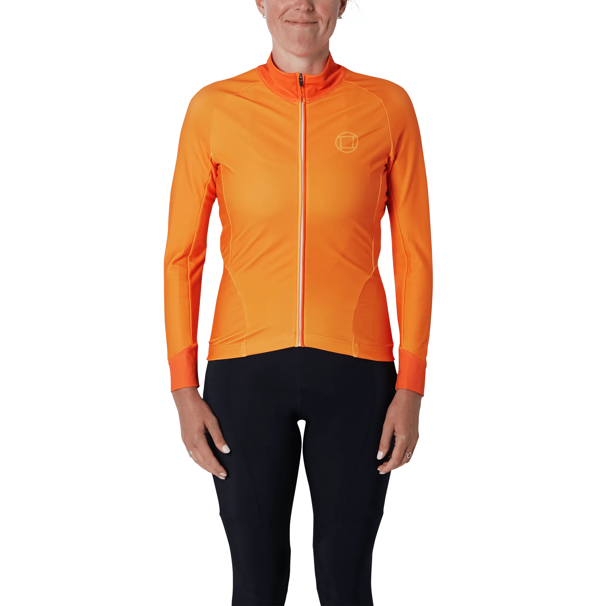 Women's Thermal Long Sleeve Vest | LOMBARD Tangerine