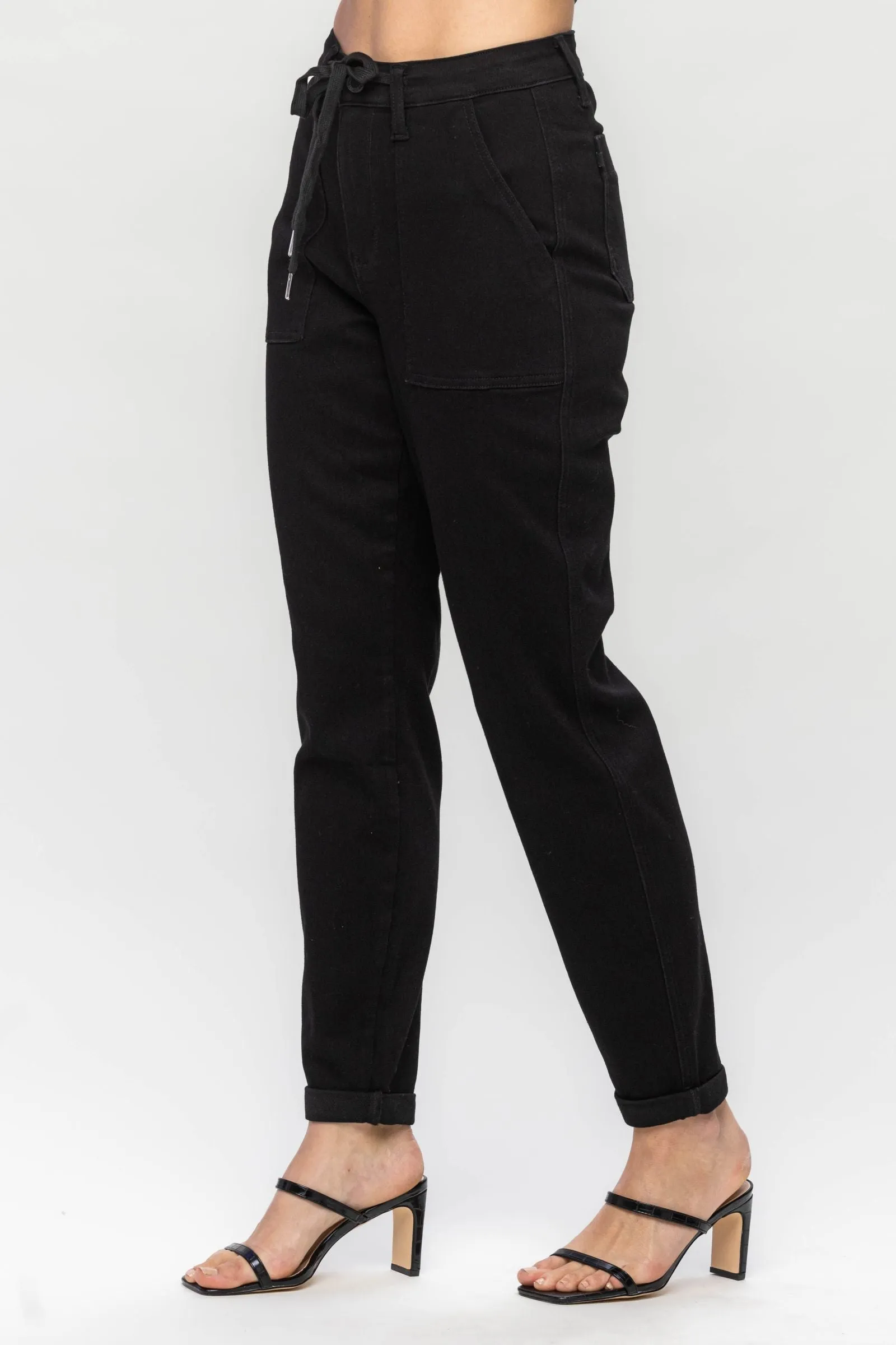 Won Your Heart Judy Blue Black Joggers
