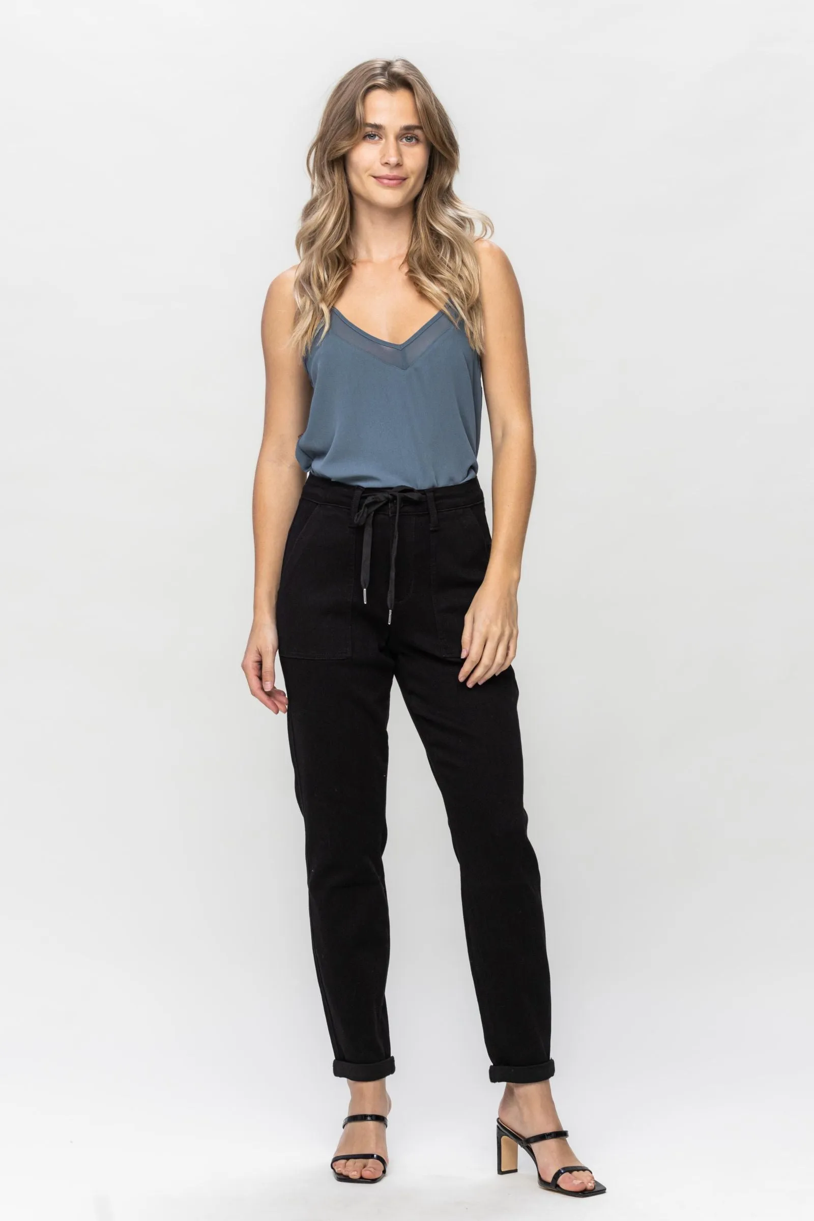 Won Your Heart Judy Blue Black Joggers