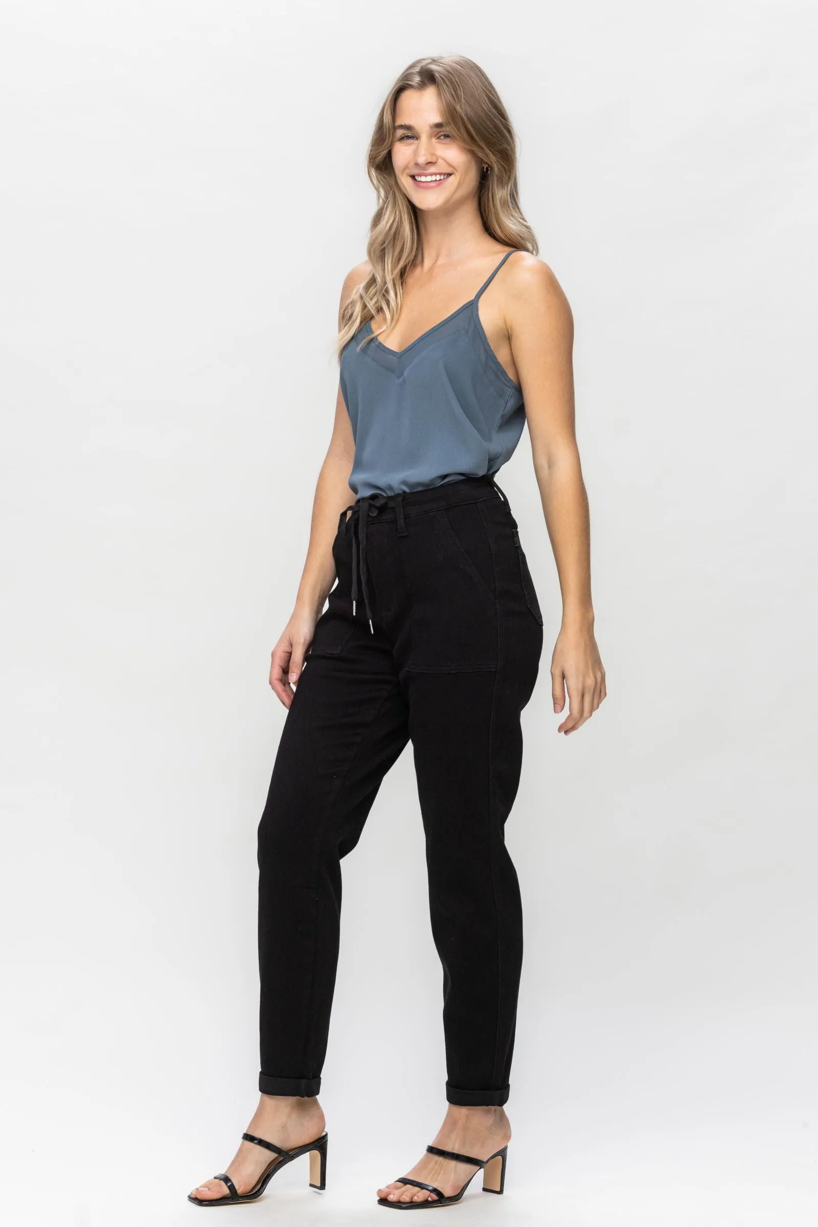 Won Your Heart Judy Blue Black Joggers