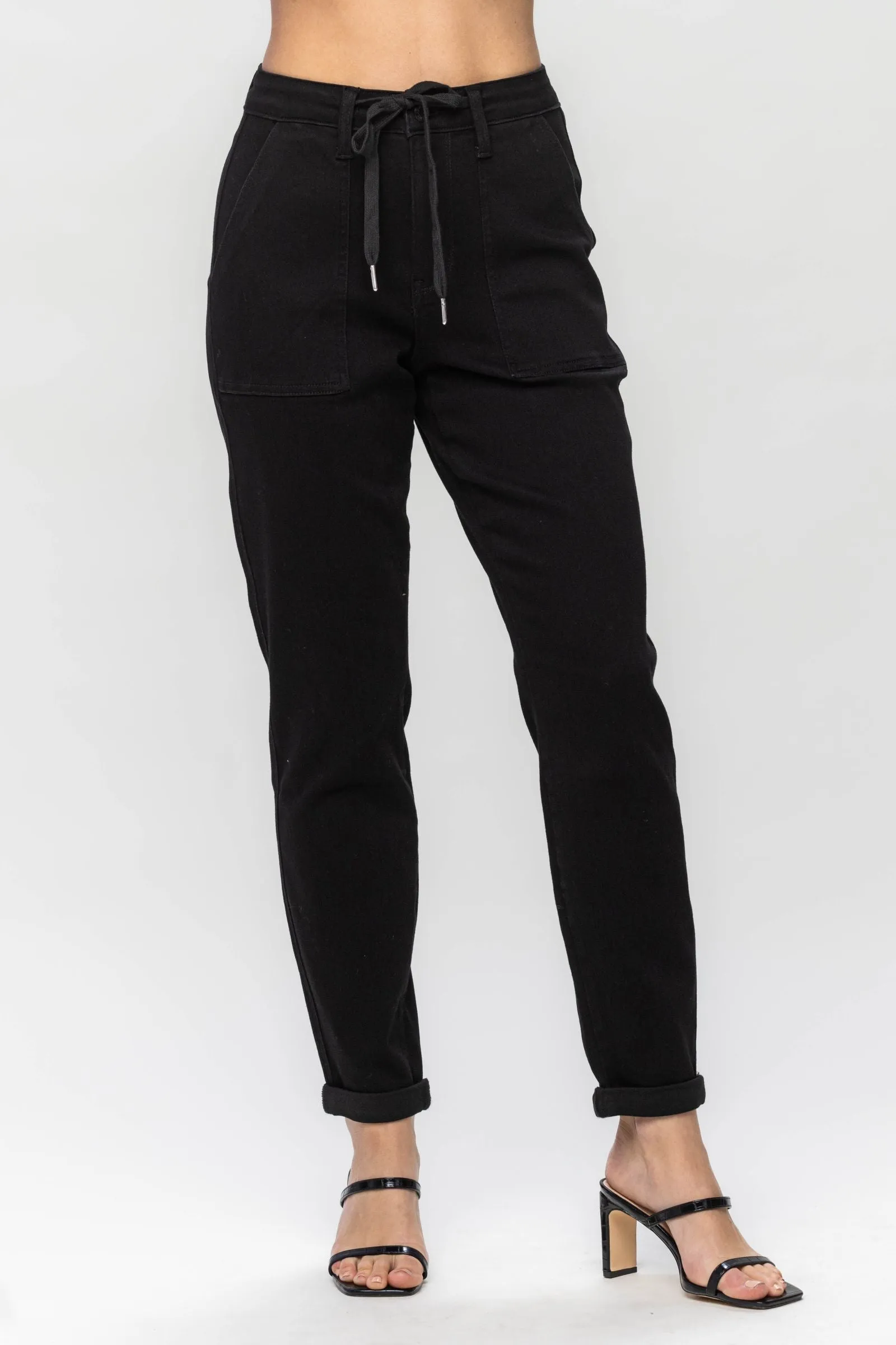 Won Your Heart Judy Blue Black Joggers