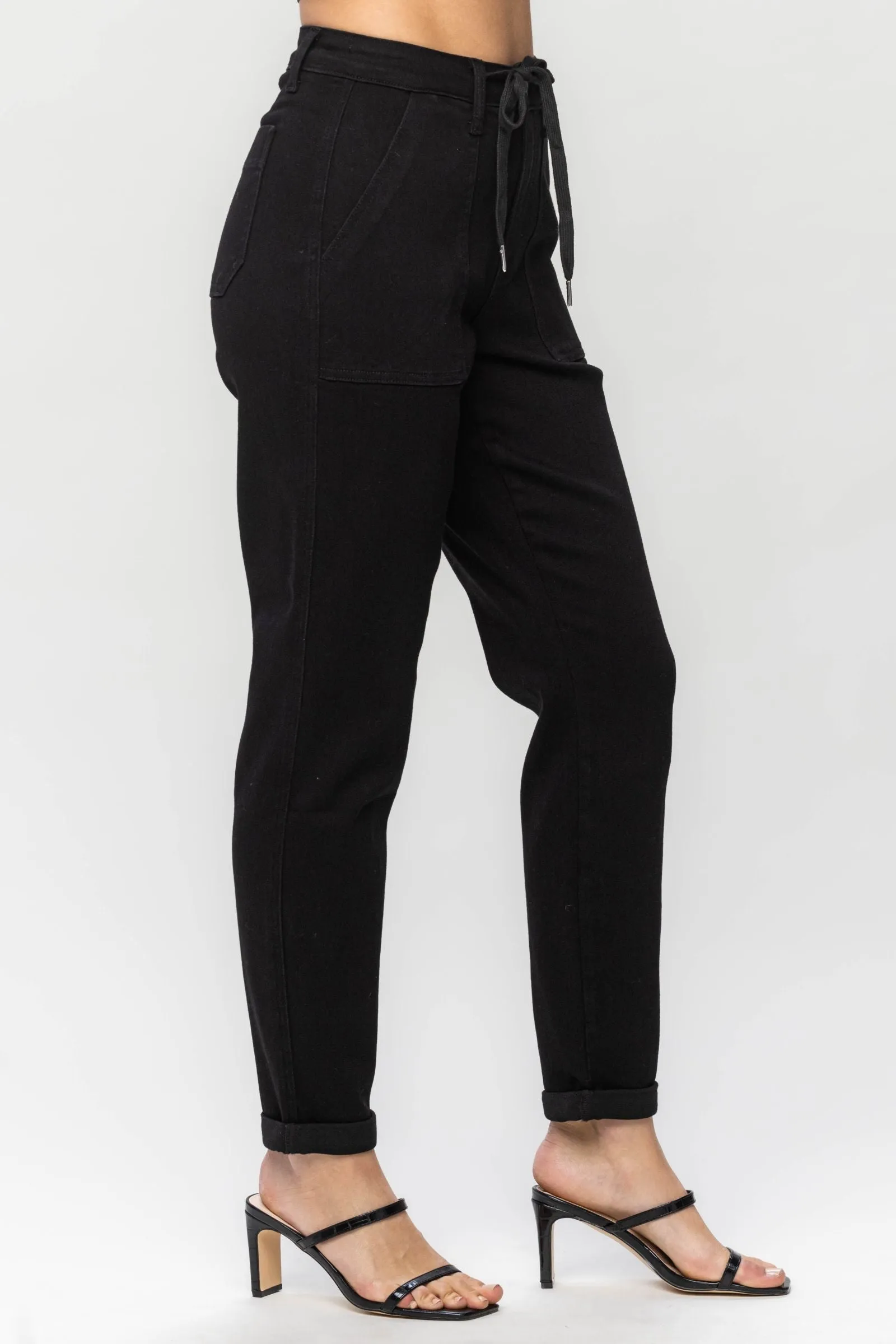 Won Your Heart Judy Blue Black Joggers