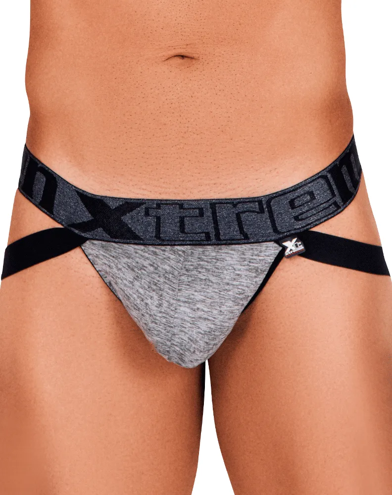 Xtremen 91102 Microfiber Jockstrap Grey & white
