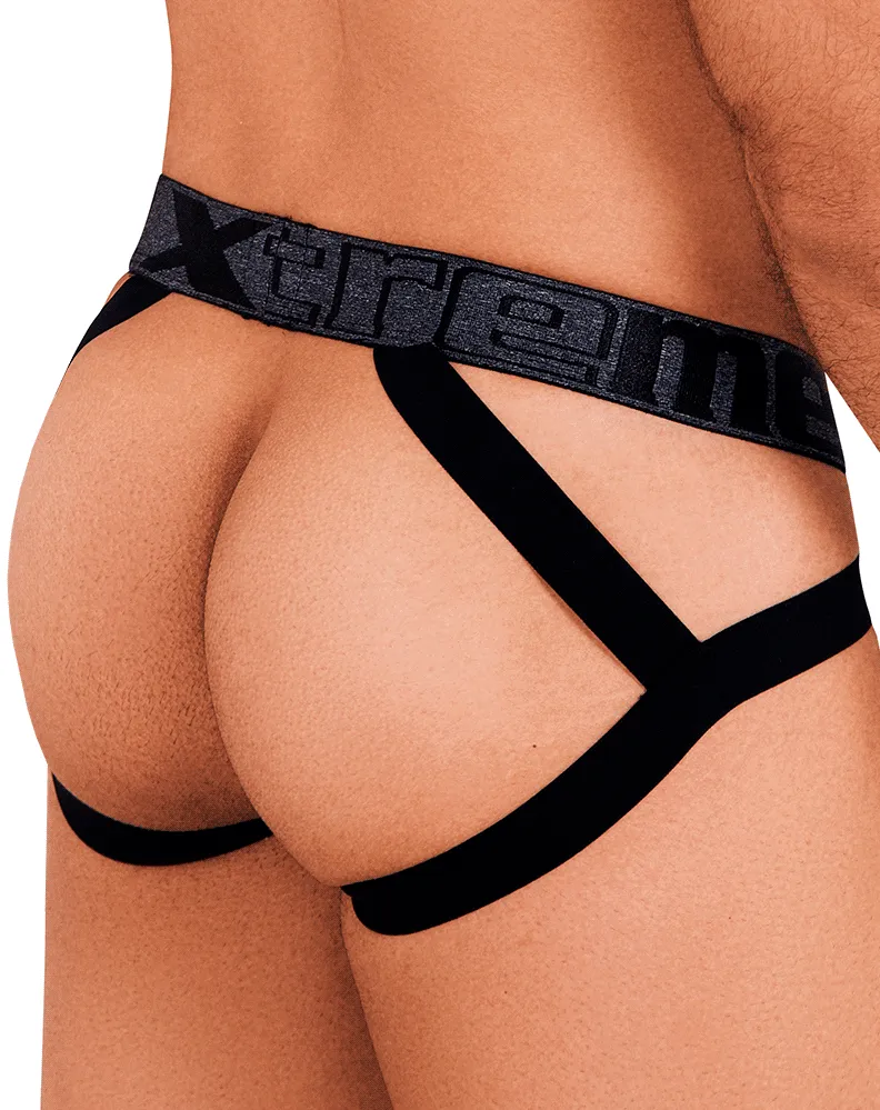 Xtremen 91102 Microfiber Jockstrap Grey & white
