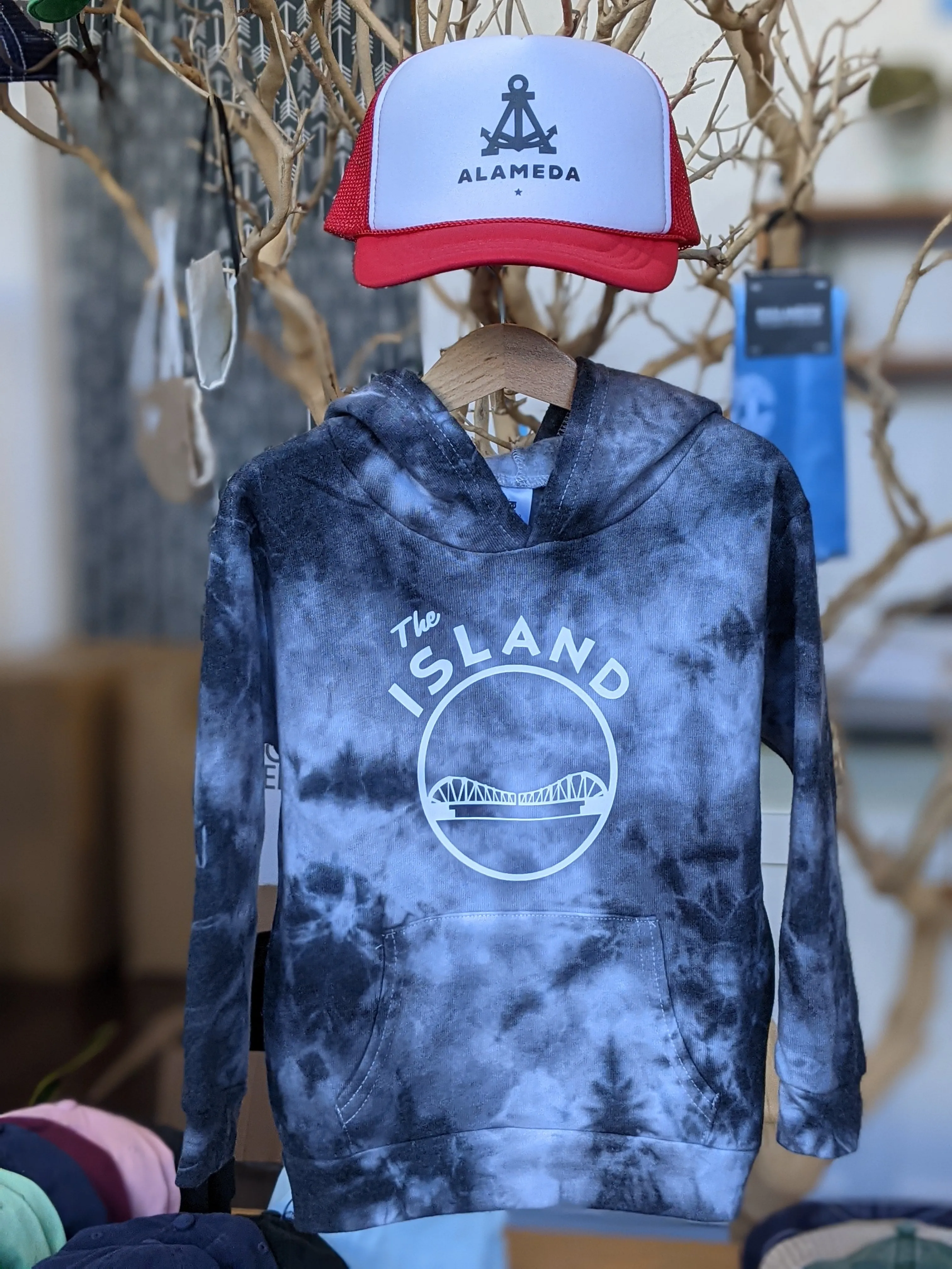 YOUTH TIE DYE ISLAND HOODIE